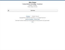 Tablet Screenshot of allengeiger.homesandland.com