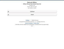 Tablet Screenshot of deborahwilbur.homesandland.com