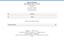 Tablet Screenshot of marcelhensley.homesandland.com