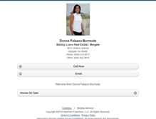 Tablet Screenshot of donnapalazzo.homesandland.com