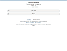 Tablet Screenshot of cynthiawilliams1.homesandland.com