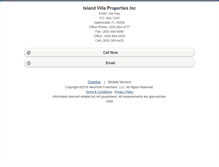 Tablet Screenshot of islandvilla.homesandland.com