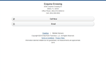 Tablet Screenshot of coquinacrossing.homesandland.com