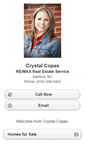 Mobile Screenshot of crystalcopas.homesandland.com