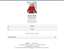 Tablet Screenshot of carolbohn.homesandland.com