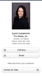 Mobile Screenshot of lynnlaramore.homesandland.com