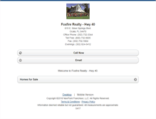 Tablet Screenshot of foxfirerealty.homesandland.com