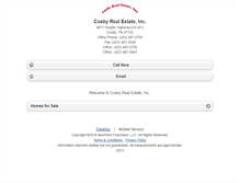 Tablet Screenshot of cosbytn.homesandland.com