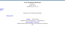 Tablet Screenshot of mcchesneyrealestate.homesandland.com