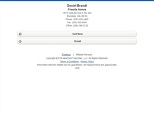 Tablet Screenshot of danielbrandt.homesandland.com