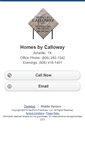 Mobile Screenshot of homesbycalloway.homesandland.com