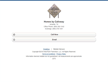 Tablet Screenshot of homesbycalloway.homesandland.com