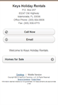 Mobile Screenshot of keysholidayrentals.homesandland.com