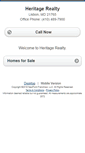 Mobile Screenshot of heritagerealtymd.homesandland.com