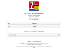 Tablet Screenshot of firstchoice.homesandland.com