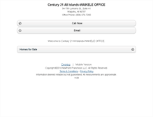 Tablet Screenshot of c21allislandswaikele.homesandland.com