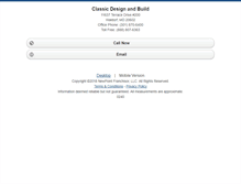 Tablet Screenshot of classicdesignbuild.homesandland.com