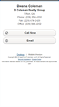 Mobile Screenshot of dwanacoleman.homesandland.com