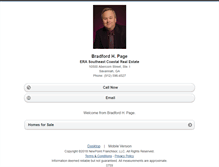 Tablet Screenshot of bradpageera.homesandland.com