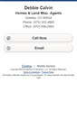 Mobile Screenshot of debbiecalvin.homesandland.com