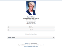 Tablet Screenshot of lynnwilson.homesandland.com