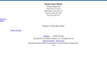 Tablet Screenshot of mountsnowrealty.homesandland.com