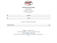 Tablet Screenshot of chathamhomesrealty.homesandland.com