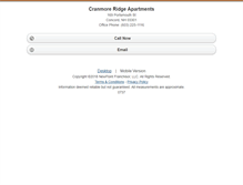 Tablet Screenshot of cranmoreridge.homesandland.com