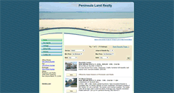 Desktop Screenshot of peninsulalandrealty.homesandland.com