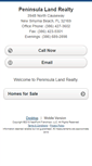 Mobile Screenshot of peninsulalandrealty.homesandland.com