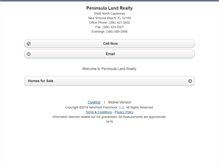 Tablet Screenshot of peninsulalandrealty.homesandland.com