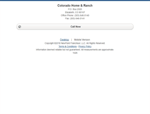 Tablet Screenshot of coloradohomeandranch.homesandland.com