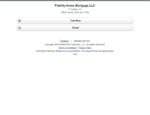 Tablet Screenshot of fidelityhomemortgage.homesandland.com