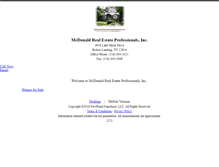 Tablet Screenshot of mcdonaldrealestate.homesandland.com