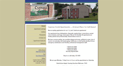 Desktop Screenshot of cypresscreekapartments.homesandland.com