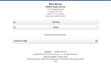 Tablet Screenshot of ellenbrownremax.homesandland.com