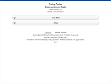Tablet Screenshot of cathycarter.homesandland.com