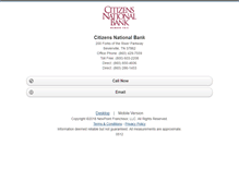 Tablet Screenshot of citizensnationalbank1.homesandland.com