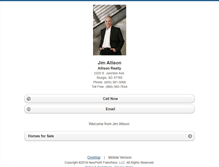 Tablet Screenshot of jimallison.homesandland.com