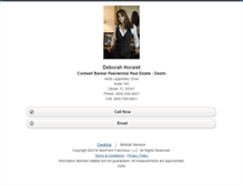 Tablet Screenshot of deborahhoraist.homesandland.com