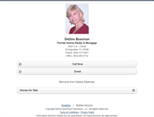 Tablet Screenshot of debbiebaseman.homesandland.com