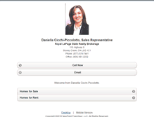 Tablet Screenshot of daniellacicchi.homesandland.com