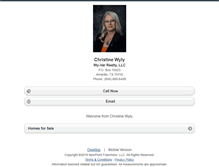 Tablet Screenshot of christinewyly.homesandland.com