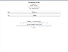 Tablet Screenshot of borderline.homesandland.com