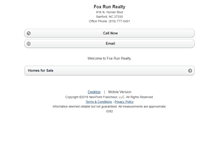 Tablet Screenshot of foxrunrealty.homesandland.com