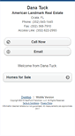 Mobile Screenshot of danatuck.homesandland.com