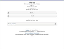 Tablet Screenshot of danatuck.homesandland.com