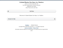 Tablet Screenshot of coldwellbankerdonnace.homesandland.com
