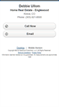 Mobile Screenshot of debbieullom.homesandland.com
