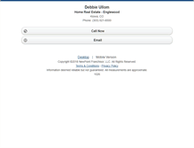 Tablet Screenshot of debbieullom.homesandland.com